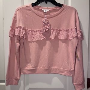 Girls Long Sleeve Top with Scrunchie